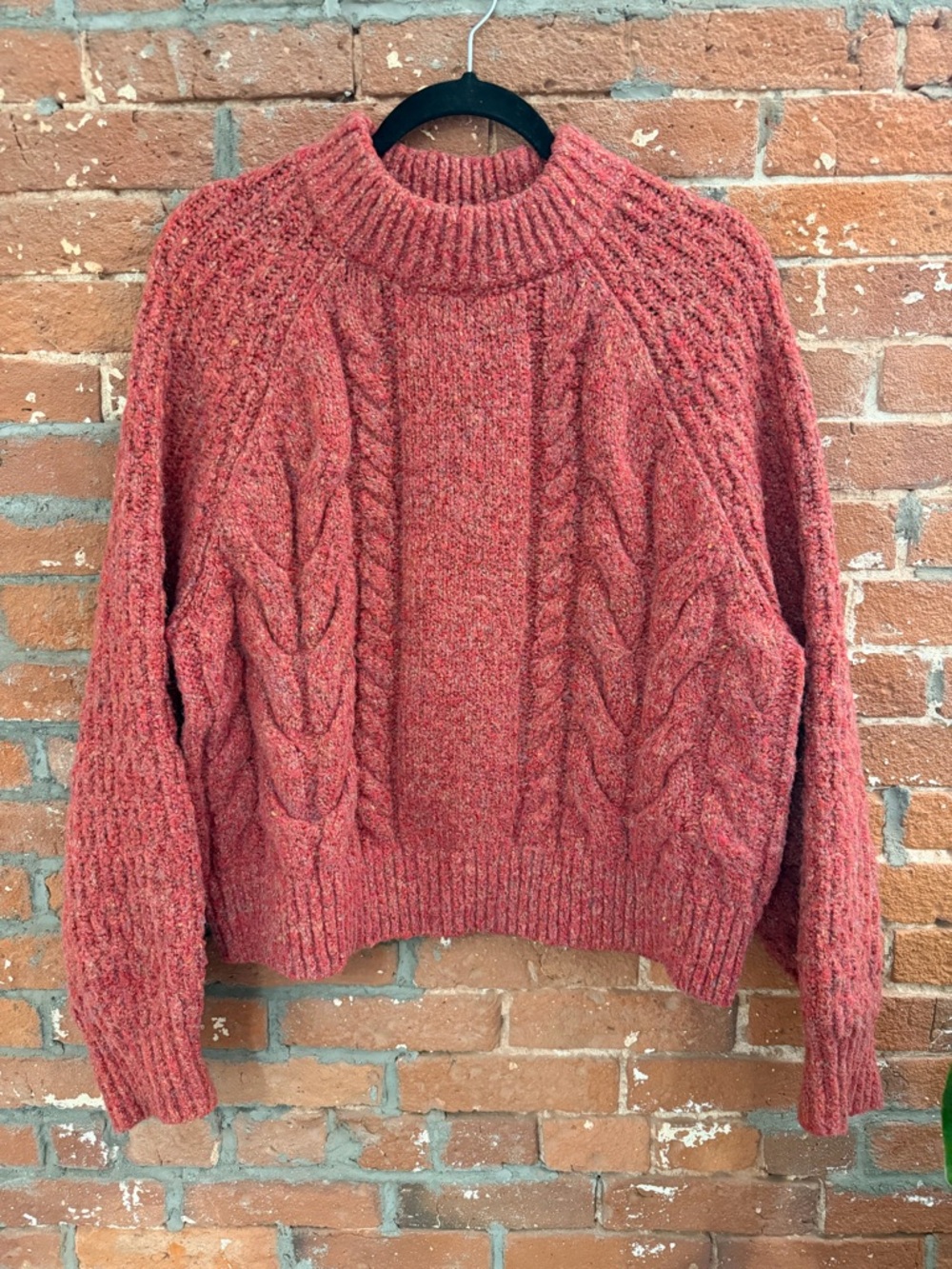 Universal Thread Cozy Cable Knit Sweater - Red